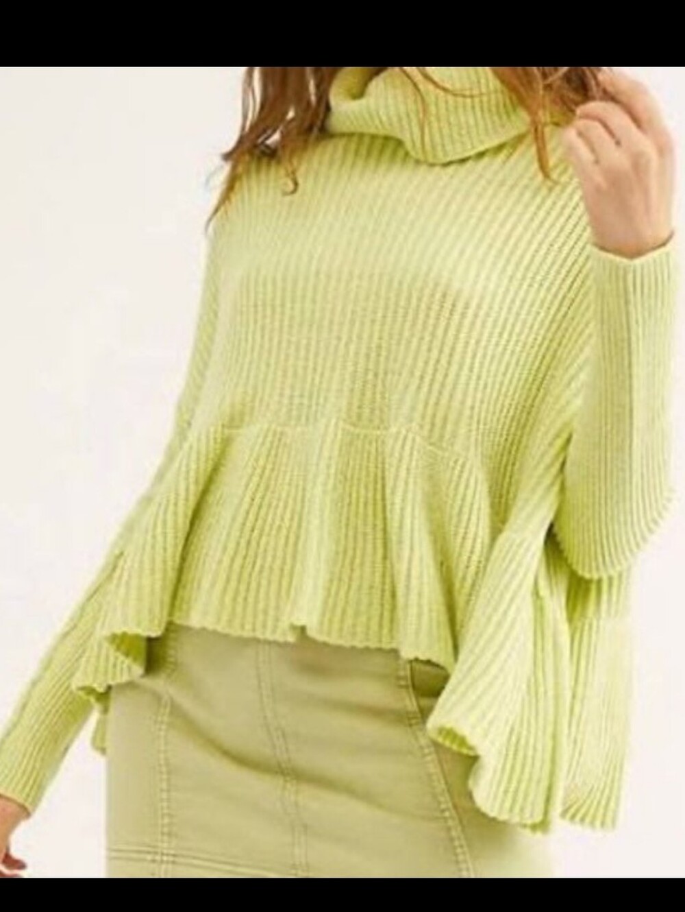 Free People Ruffle Sweater